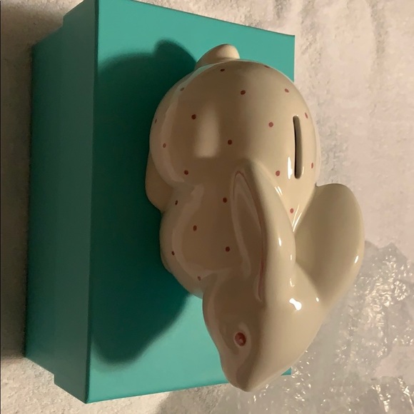 Tiffany & Co. Other - Tiffany & Co Bunny Bank Pink Spots New Never Used